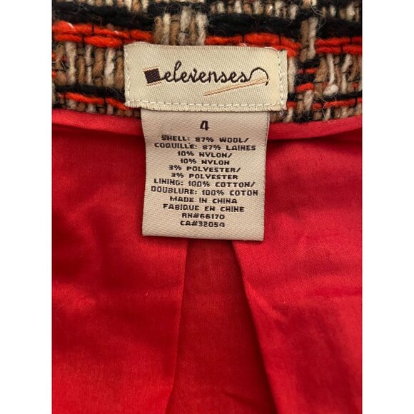 Anthropologie Elevenses Short Sleeve Button Blazer Bow Belted Y2K Cottagecore - Picture 7 of 16